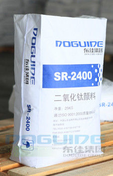 Dongjia SR-2400 Pigmento rutilo di biossido di titanio con elevata bianchezza, resistenza agli agenti atmosferici superiore ed eccellente dispersione