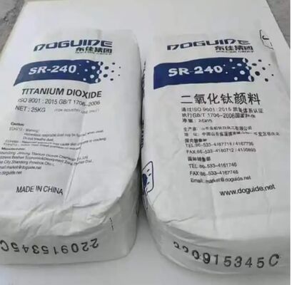 Dongjia SR-240 Rutile Titanium Dioxide con elevata bianchezza eccellente dispersione e rivestito di alluminio per masterbatch
