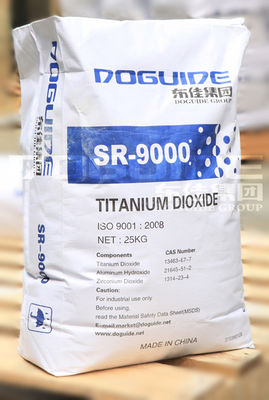 Biossido di titanio ricoprente del rutilo TIO2 SR-9000 CAS 13463-67-7 di rendimento elevato per inchiostro