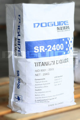 Dongjia SR-2400 Pigmento rutilo di biossido di titanio con elevata bianchezza, resistenza agli agenti atmosferici superiore ed eccellente dispersione