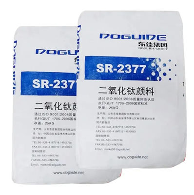 SR-2377 Doguide Biossido di Titanio TiO2 Rutilo con 93.0% di Contenuto di TiO2 e 97.0% di Contenuto di Rutilo Rivestimento Inorganico Zr.Al