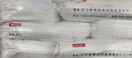 Biossido di titanio CR-211 con processo al cloruro di rutilo TiO2 e contenuto di TiO2 al 96,5% per policarbonato