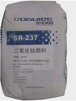 Dongjia SR-237 pigmento di diossido di titanio rutile rivestito in silicio-alluminio con elevata resistenza alle intemperie e eccellente dispersione