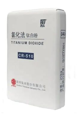 Pigmento di biossido di titanio rutilo ad alta purezza CR-510 con purezza rutilo ultra-elevata, elevata bianchezza e sottotono bluastro, ed eccellente disperdibilità