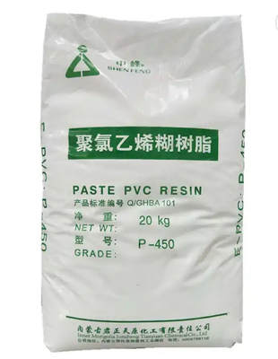 Junzheng P-450 resina di PVC di grado di pasta con valore K-65 basso contenuto di volatilità e viscosità di pasta controllabile