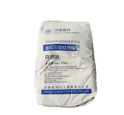 Bluestar Jinan Yuxing R868 Diossido di titanio rutile con elevata bianchezza, elevata resistenza alla tintura e basso assorbimento dell'olio