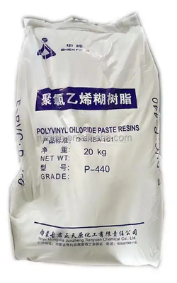 Junzheng P-440 resina di pasta di PVC ad alto grado di polimerizzazione con basso contenuto di volatilità e stabilità della viscosità del plastisolo