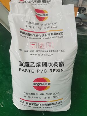 Langhui LF-51L resina di pasta in PVC a bassa viscosità con elevato tasso di setacciamento ed eccellente stabilità termica