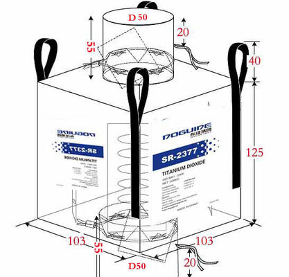 DOGUIDE GRUPPO SR-2377 Biossido di titanio rutilo con rivestimento inorganico Zr-Al per eccellente disperdibilità in acqua e biancore della polvere secca ≥ 97,0