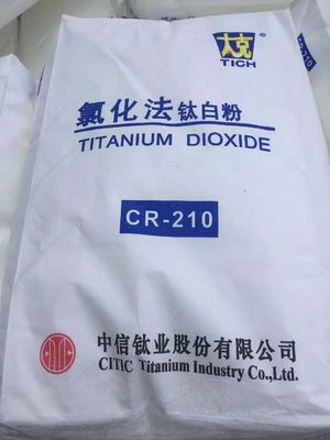Pigmento bianco CR-210 Cas No di processo Tio2 del cloruro del rutilo 13463-67-7