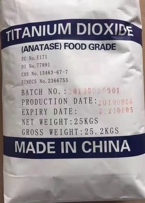 Polvere 13463-67-7 del biossido di titanio del commestibile di Anatase 0.3um 99,0%
