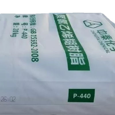 Alta resina P-440 E-PVC dell'emulsione del PVC di polimerizzazione per il cuoio di strato superiore