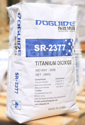 SR-2377 Doguide Biossido di Titanio TiO2 Rutilo con 93.0% di Contenuto di TiO2 e 97.0% di Contenuto di Rutilo Rivestimento Inorganico Zr.Al