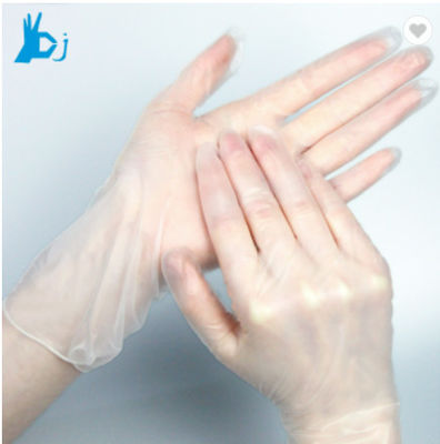 Guanto eliminabile nero blu S m. L Xl del vinile del chiaro del PVC guanto medico del vinile