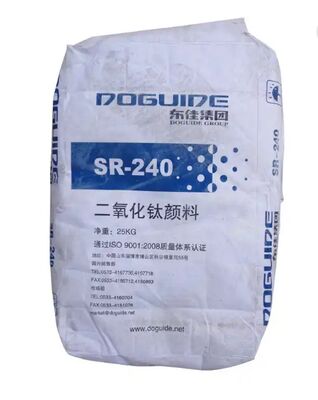 SR-240 Rutile Titanium Dioxide TiO2 Pigmento con ≥96% di TiO2, ≥97% di Rutile e ≥97% di Biancore