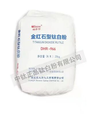 DHR-966 Diossido di titanio rutile con rivestimento in silicio-alluminio inorganico per alta resistenza alla tintura e ampia applicabilità