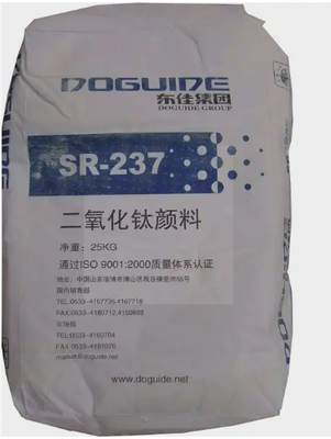 SR-237 Diossido di titanio rutile con rivestimento inorganico in silicio-alluminio per un elevato potere di nascondersi nei sistemi di rivestimento a base d'acqua