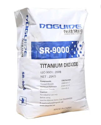 SR-9000 pigmento di biossido di titanio rutile rivestito di zirconio-alluminio con elevata resistenza alla tintura e eccellenti prestazioni di dispersione
