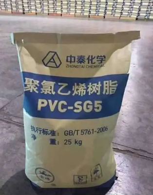 Resina di PVC ZHONGTAI SG-5 con Valore K 67, Cloruro di Vinile Residuo Basso 1 mg/kg e Elevata Brillantezza Termica 85%